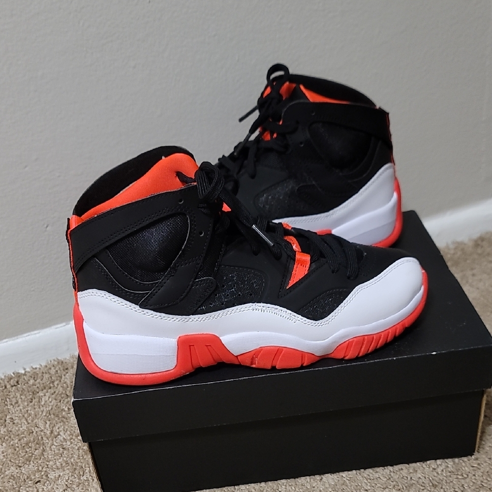 Jordan Black and Red Sneakers